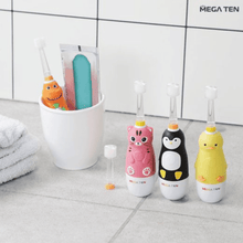 MEGA TEN 360-Degree Kids Electric Toothbrush with LED Light 1-4 Yrs Monkey-1973194100316442625