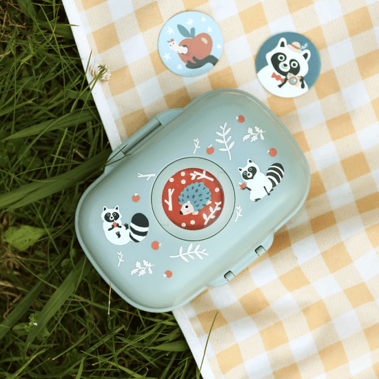 Monbento Gram Snack Box-Green Raccoon Green Raccoon-1973194135338881030