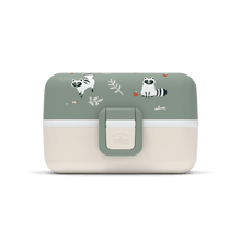 Monbento Tresor Graphic Kids's Bento Box- Green Raccoon Green Raccoon-1973194135888334849