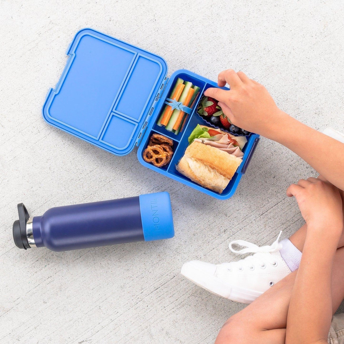 MONTII.CO Little Lunch Box Co | Bento Three - Blueberry-1973194133048791047