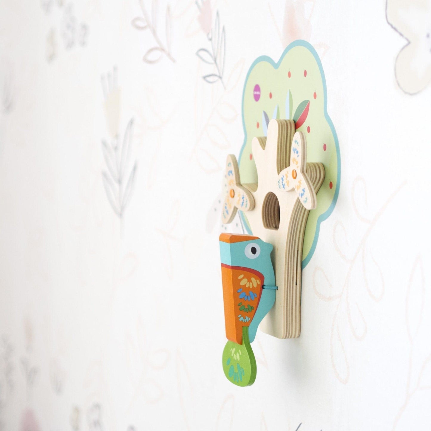 Oribel VertiPlay Wall Toy: Busy Woodpecker knocker-1973194146881605637