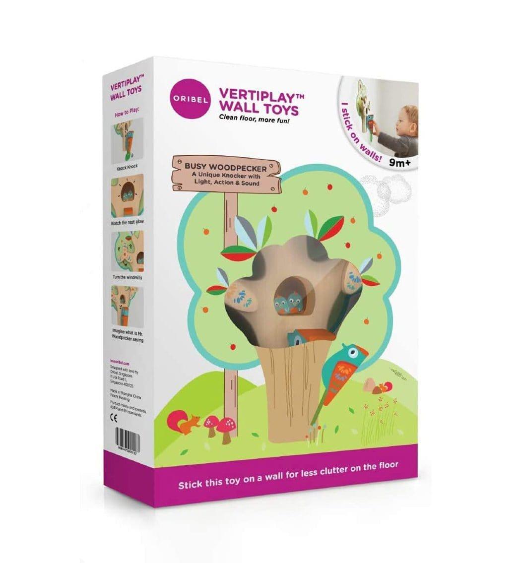 Oribel VertiPlay Wall Toy: Busy Woodpecker knocker-1973194146881605640