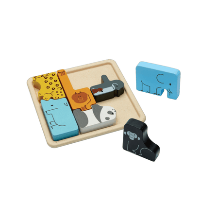 Plan Toys Animal Puzzle Game-1973194242570457088