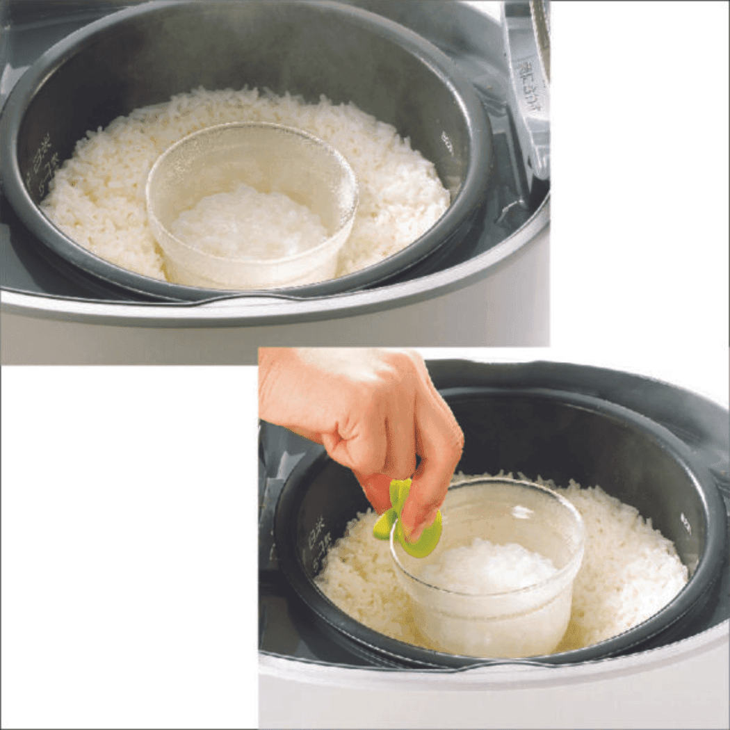 Richell Porridge Maker E, For Use with Rice Cookers Pink-1973194125645844489