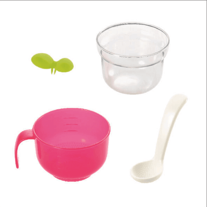 Richell Porridge Maker E, For Use with Rice Cookers Pink-1973194125645844484