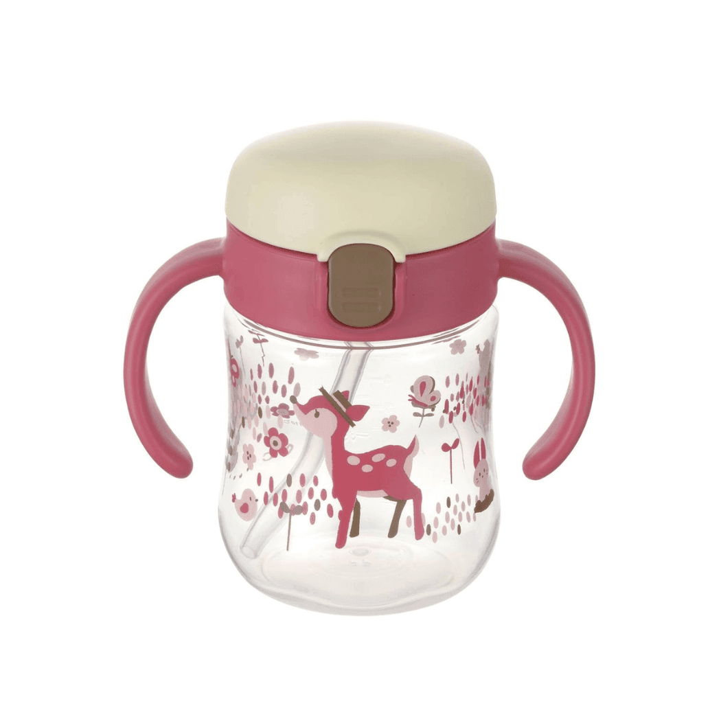 Richell Sippy Cup 200ml Pink Deer-1973194225155706880