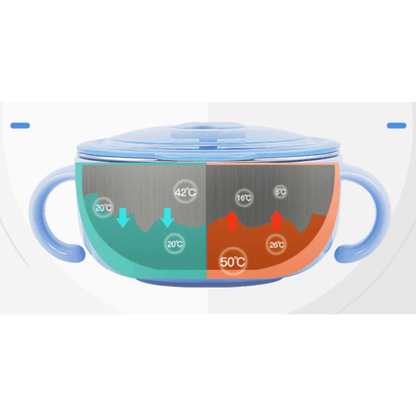 Richell Stainless Steel Bowl 480ml Blue-1973194129135505410