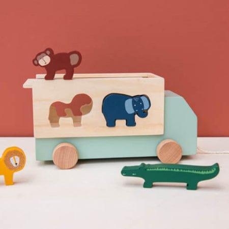 Trixie Wooden Animal Truck-1973194237147222017