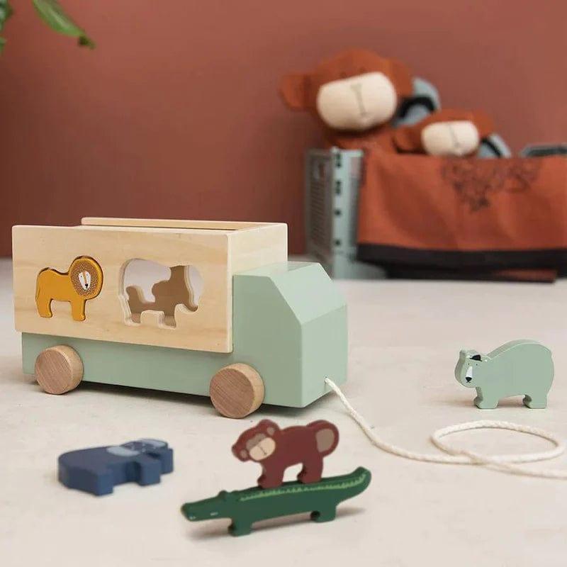 Trixie Wooden Animal Truck-1973194237147222020