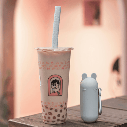 We Might Be Tiny Keepie Bubble Tea Straw Grey-1973194248887078917